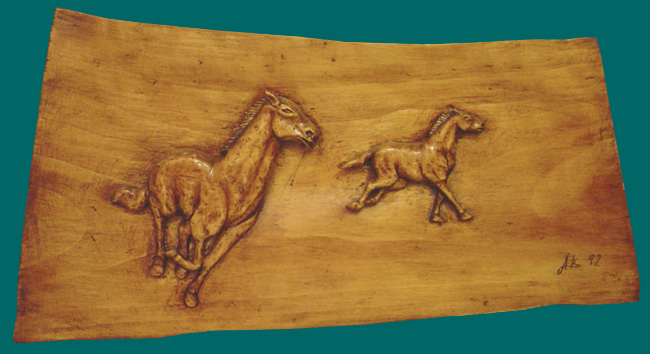 Run Away Horses (61 x 31.5 cm) (1992)